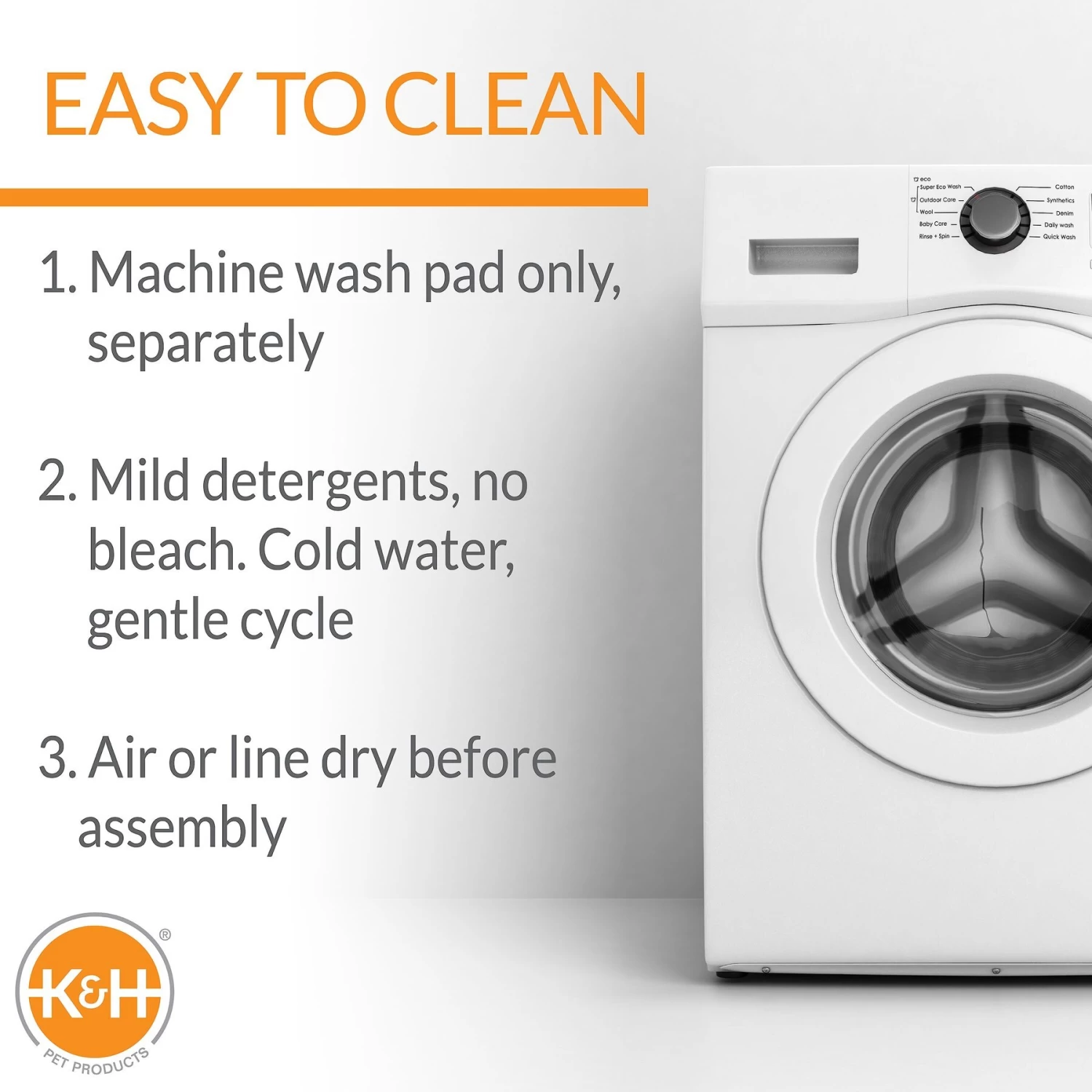 K&H Pet Products Memory Foam Dog Crate Pad, Gray - Image 5