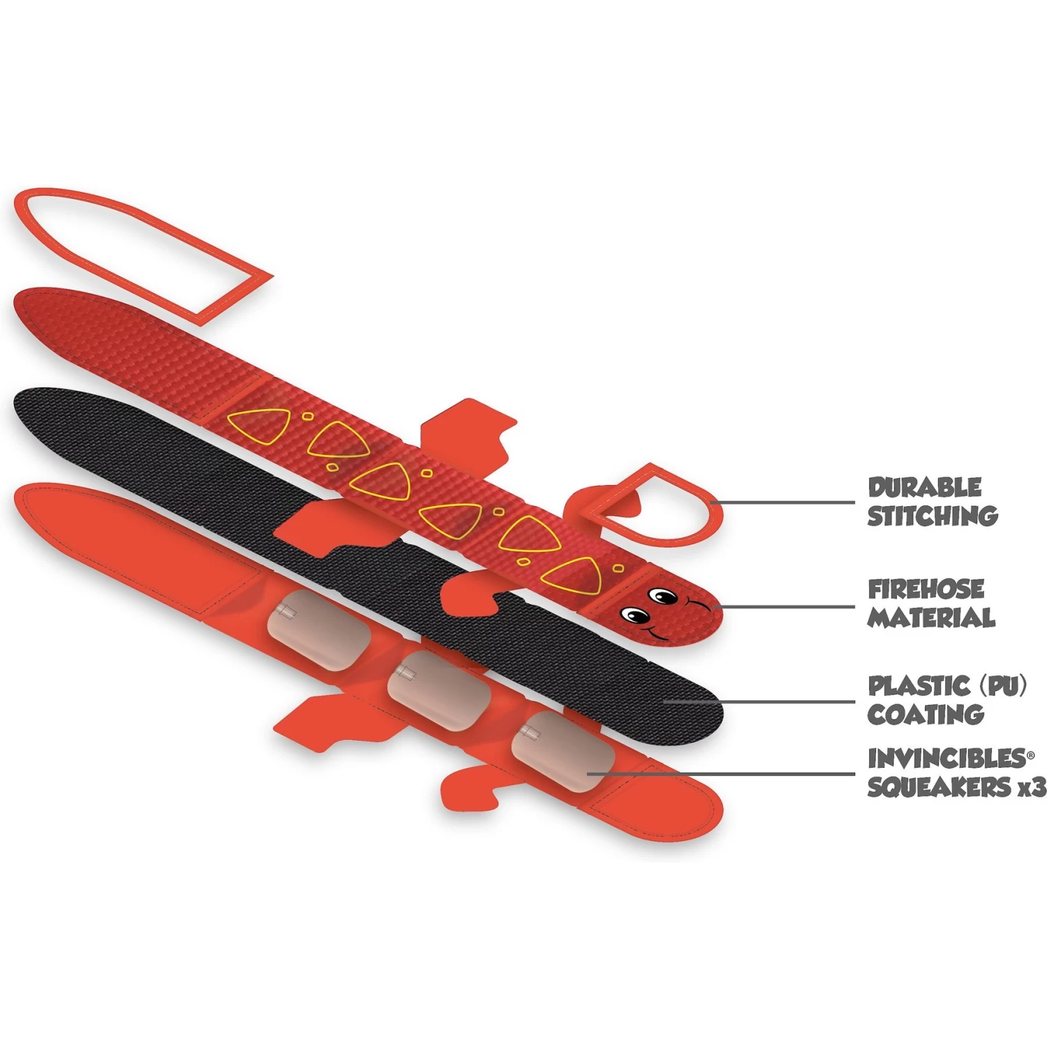 Outward Hound Fire Biterz Blue Footed Boobie Squeaky Dog Toy - Image 7