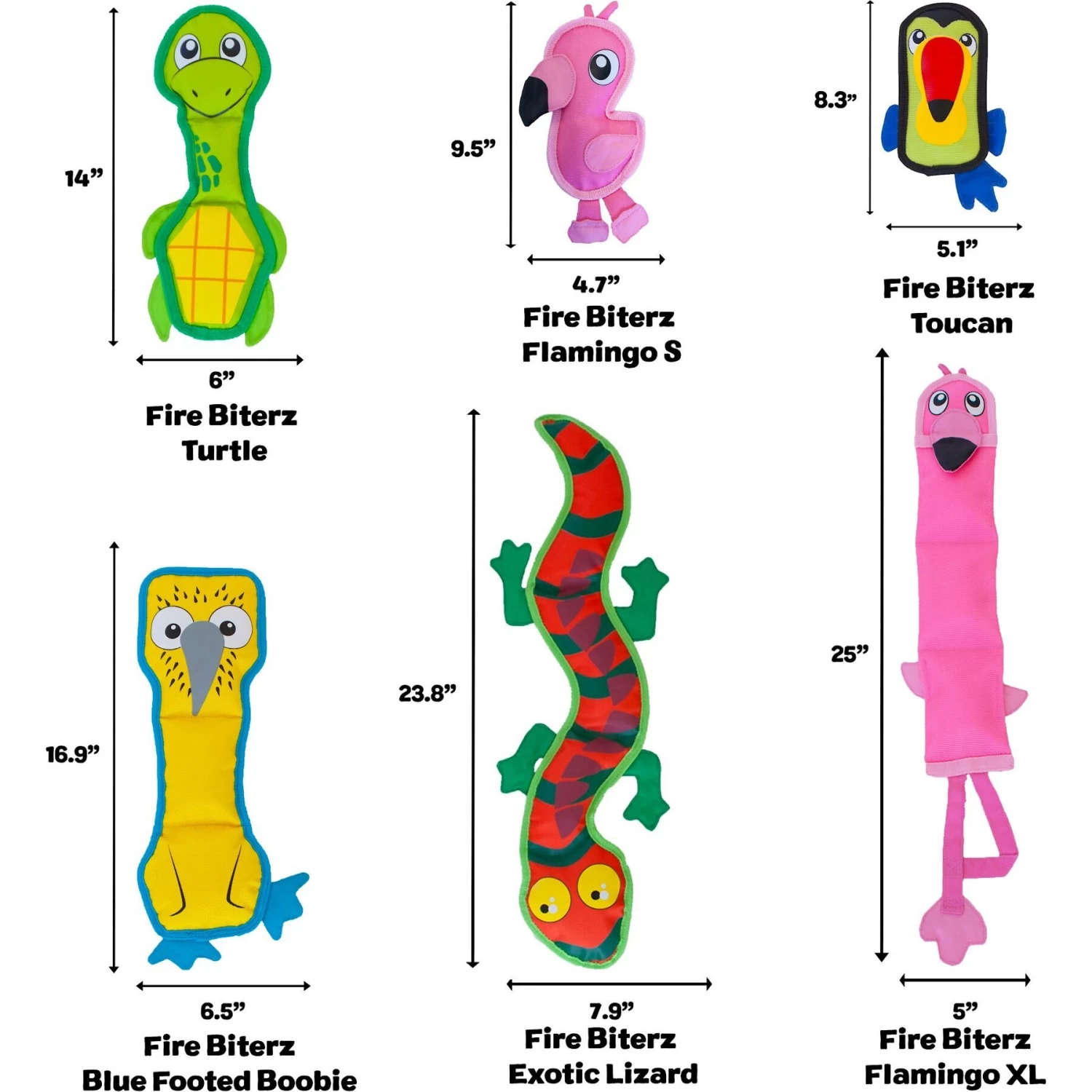 Outward Hound Fire Biterz Blue Footed Boobie Squeaky Dog Toy - Image 8