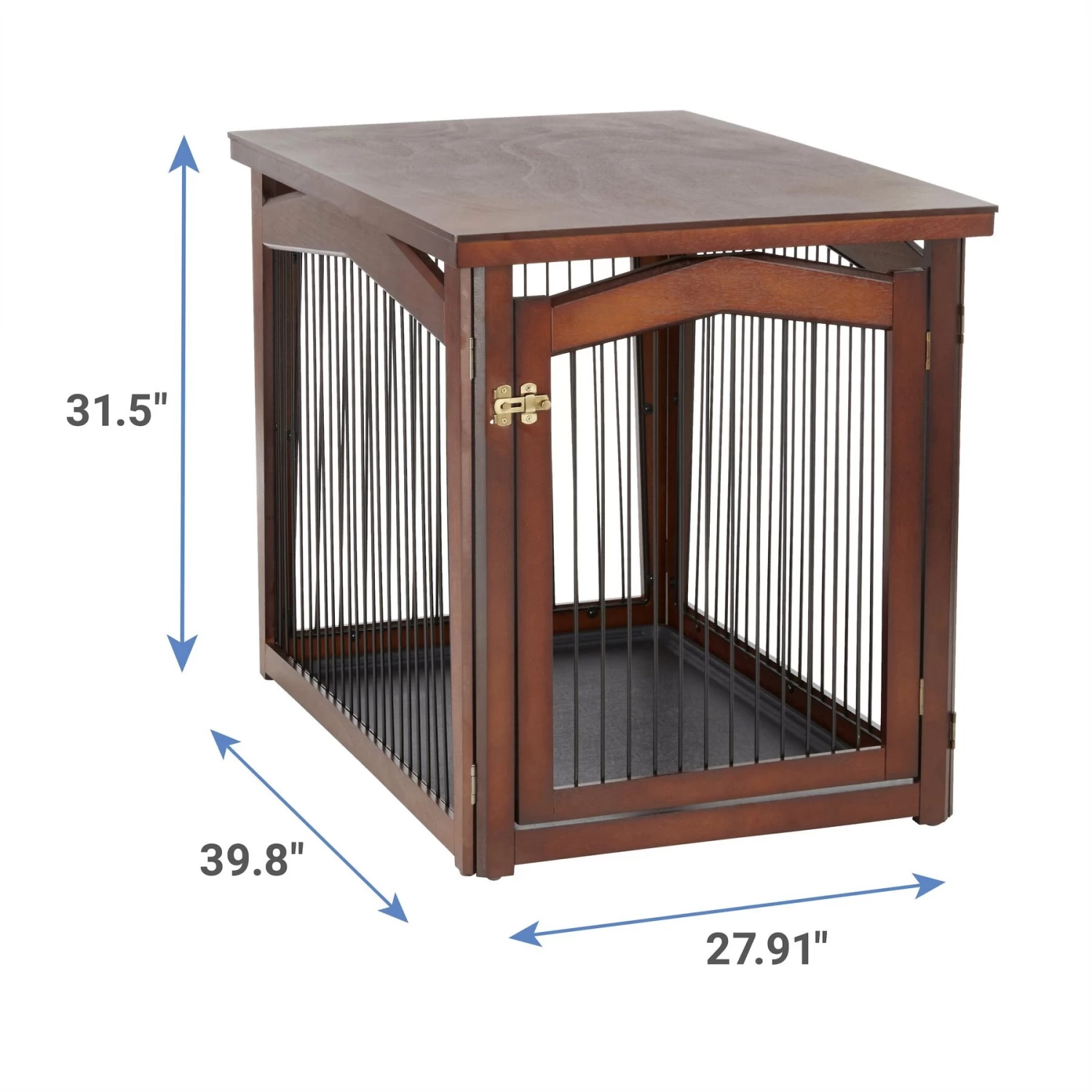 Merry Products 2-in-1 Configurable Single Door Furniture Style Dog Crate & Gate - Image 3