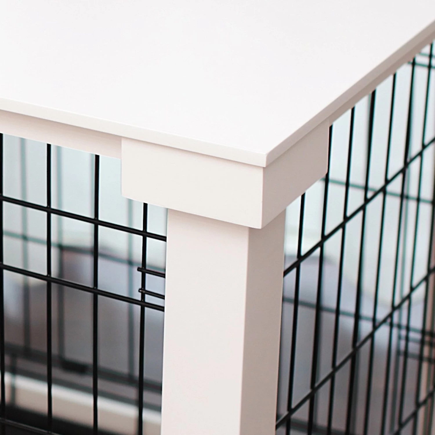 Merry Products Double Door Furniture Style Dog Crate & End Table - Image 7