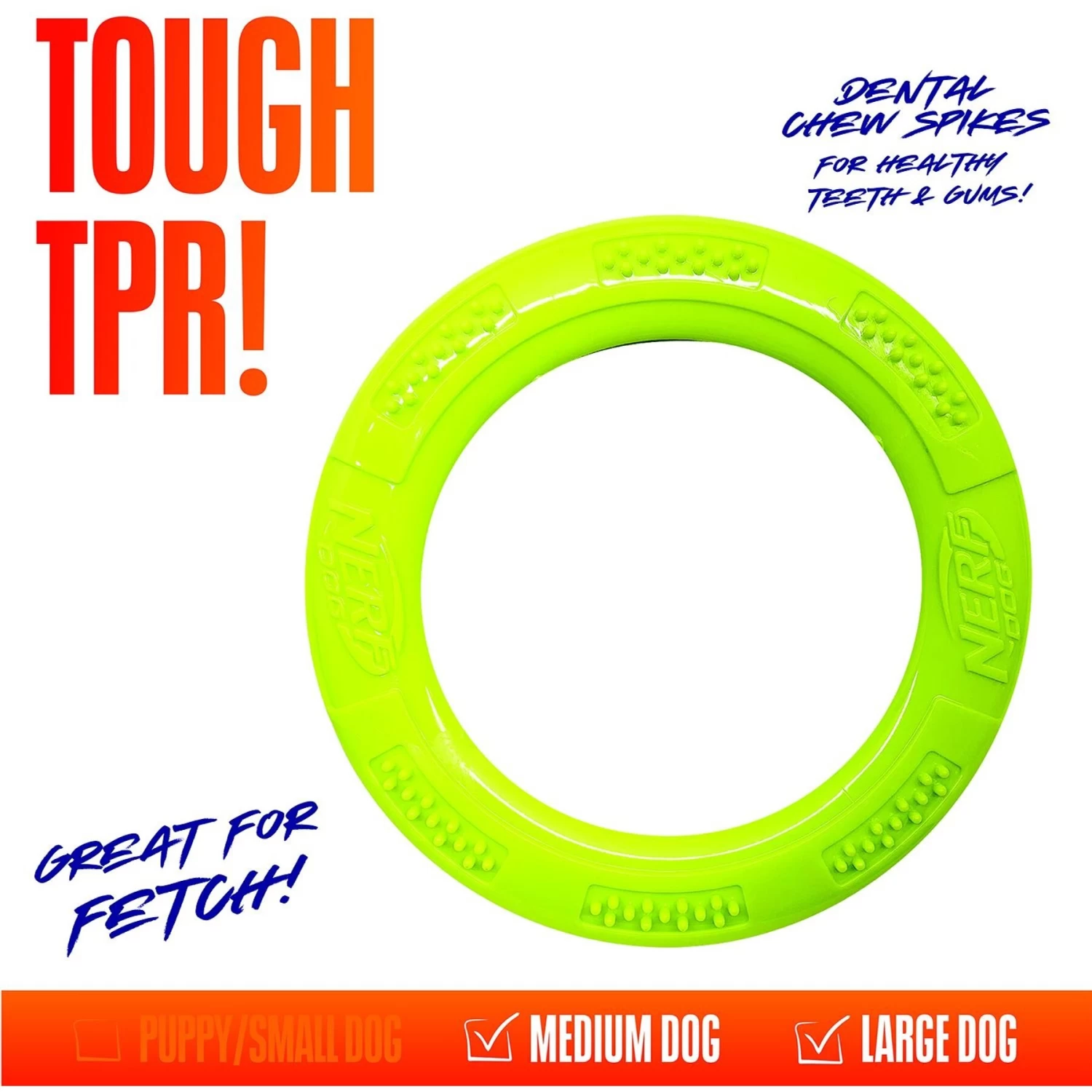 Nerf Dog Super Soaker Retriever Toss & Tug Ring Dog Toy - Image 3