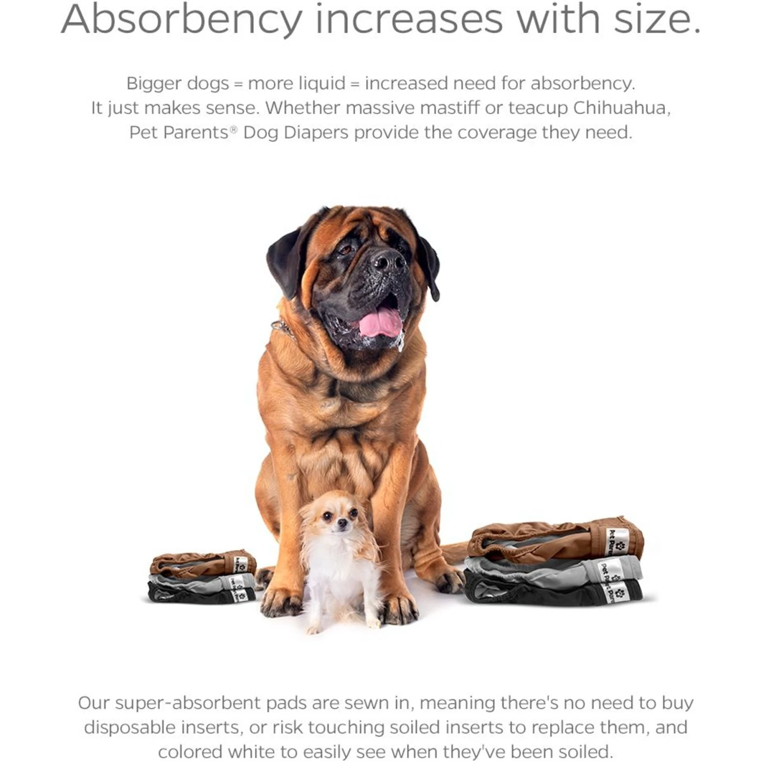 Pet Parents Washable Male & Female Dog Diapers + Extendrs - Image 5