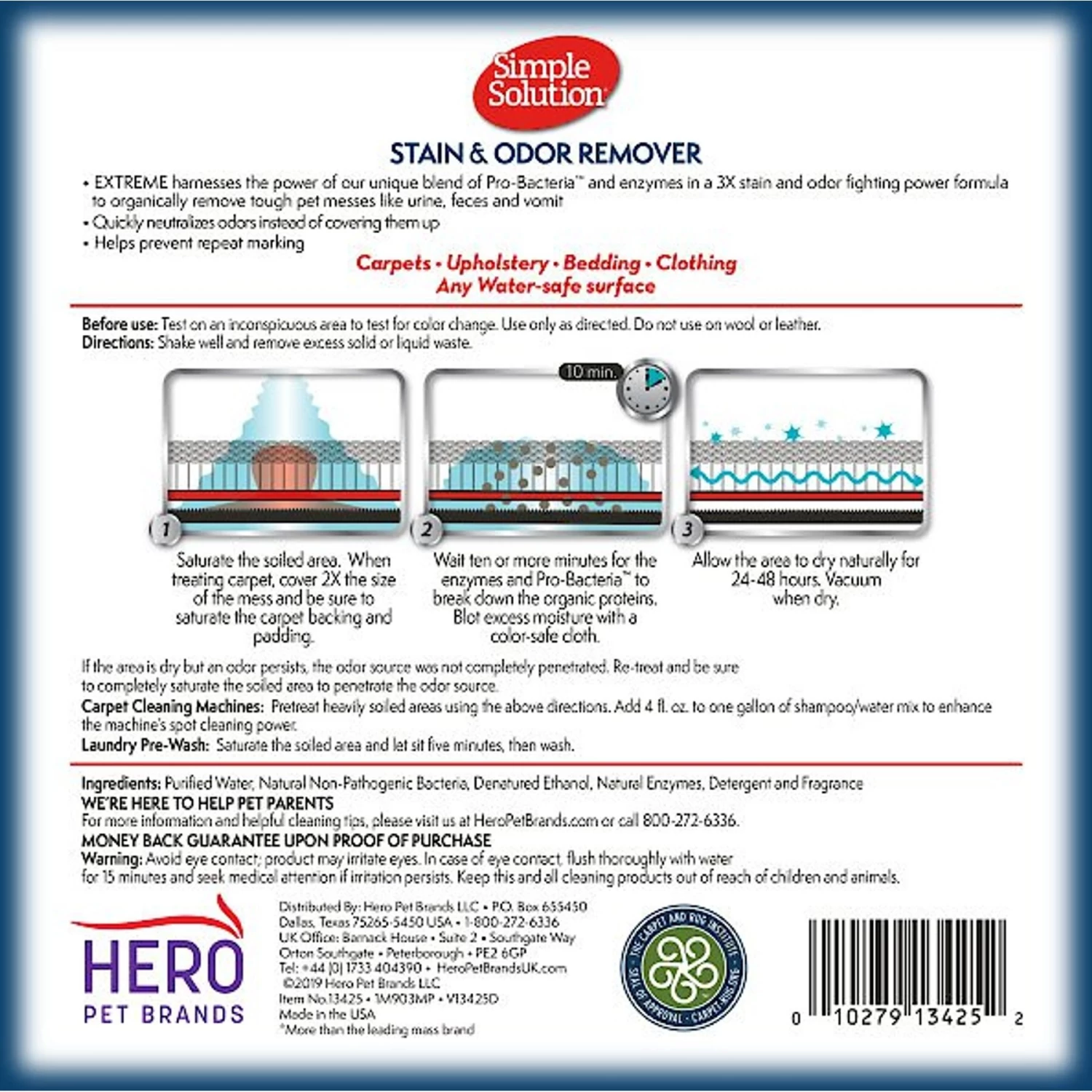 Simple Solution Extreme Spring Breeze Pet Stain & Odor Remover - Image 2