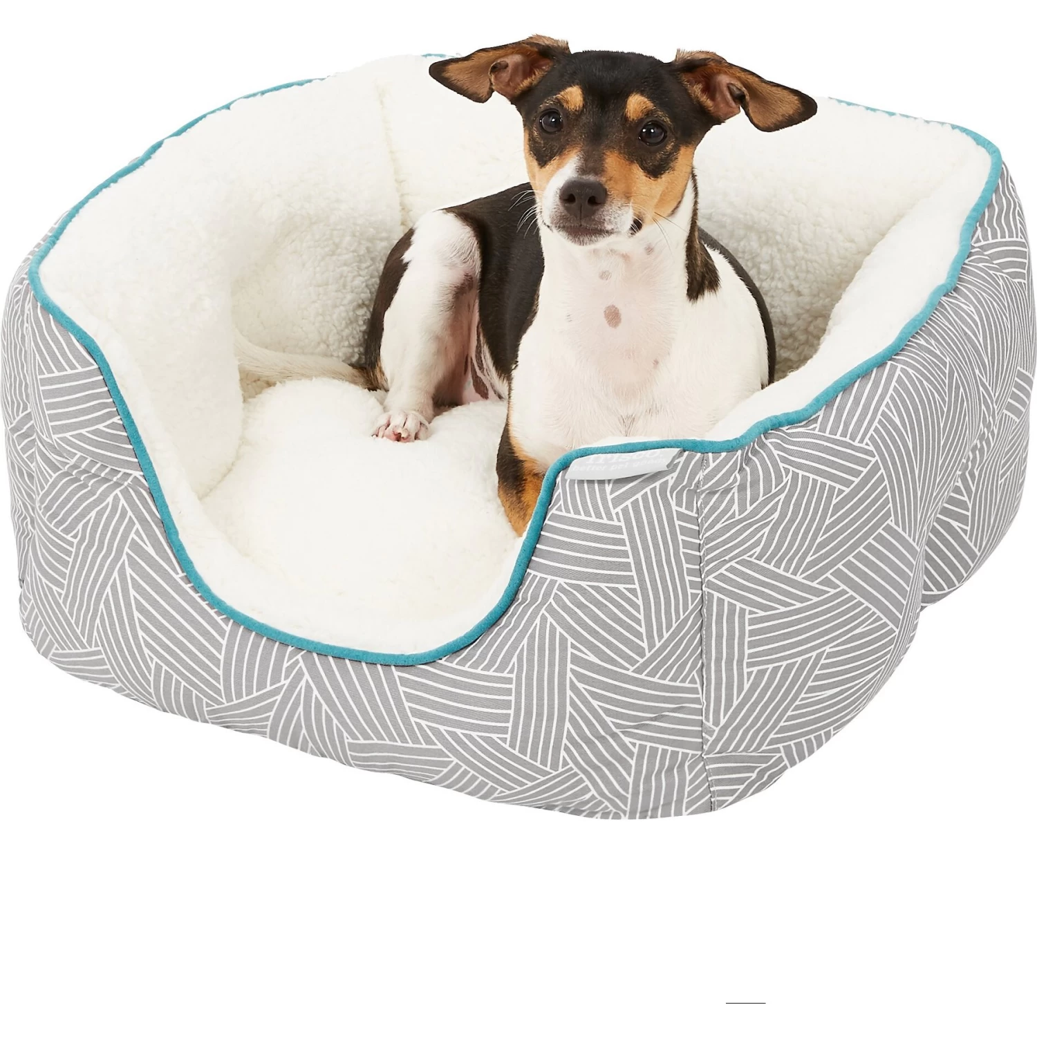 Frisco Square Deep Bolster Cat & Dog Bed - Image 4