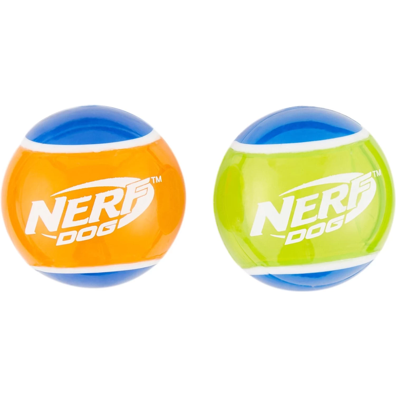 Nerf Dog Squeaker TPR Tennis Ball Dog Toy, 2 Pack - Image 3