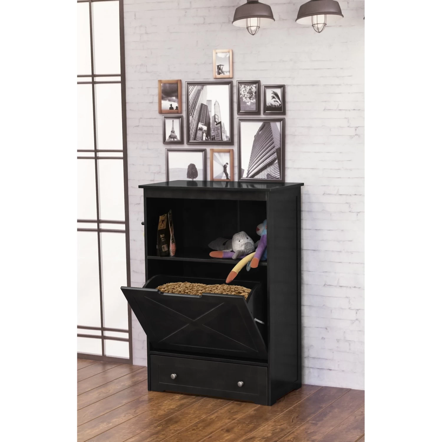 ZooVilla Windsor Elevated Dog & Cat Bowls & Storage - Image 6