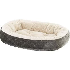 Ethical Pet Sleep Zone Quilted Oval Cuddler Bolster Dog Bed