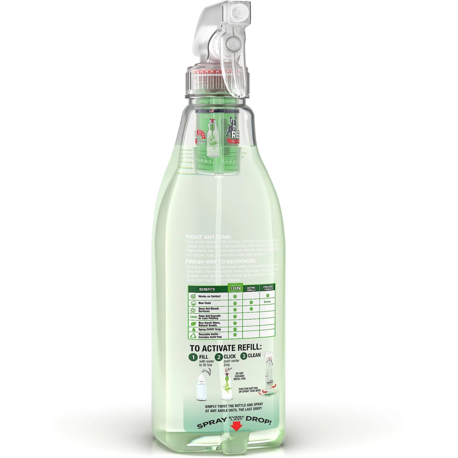 Ion Fusion Severe Pet Stain & Odor Remover, 32-oz Bottle & 32-oz Refill - Image 2