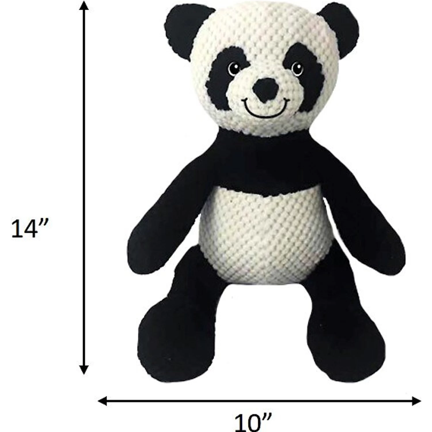 Fab Dog Floppy Panda Squeaky Plush Dog Toy - Image 2