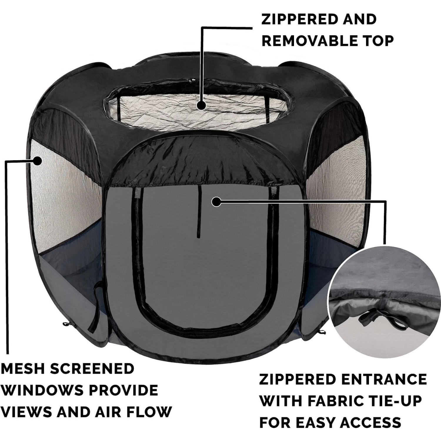 FurHaven Soft-sided Dog & Cat Playpen - Image 5