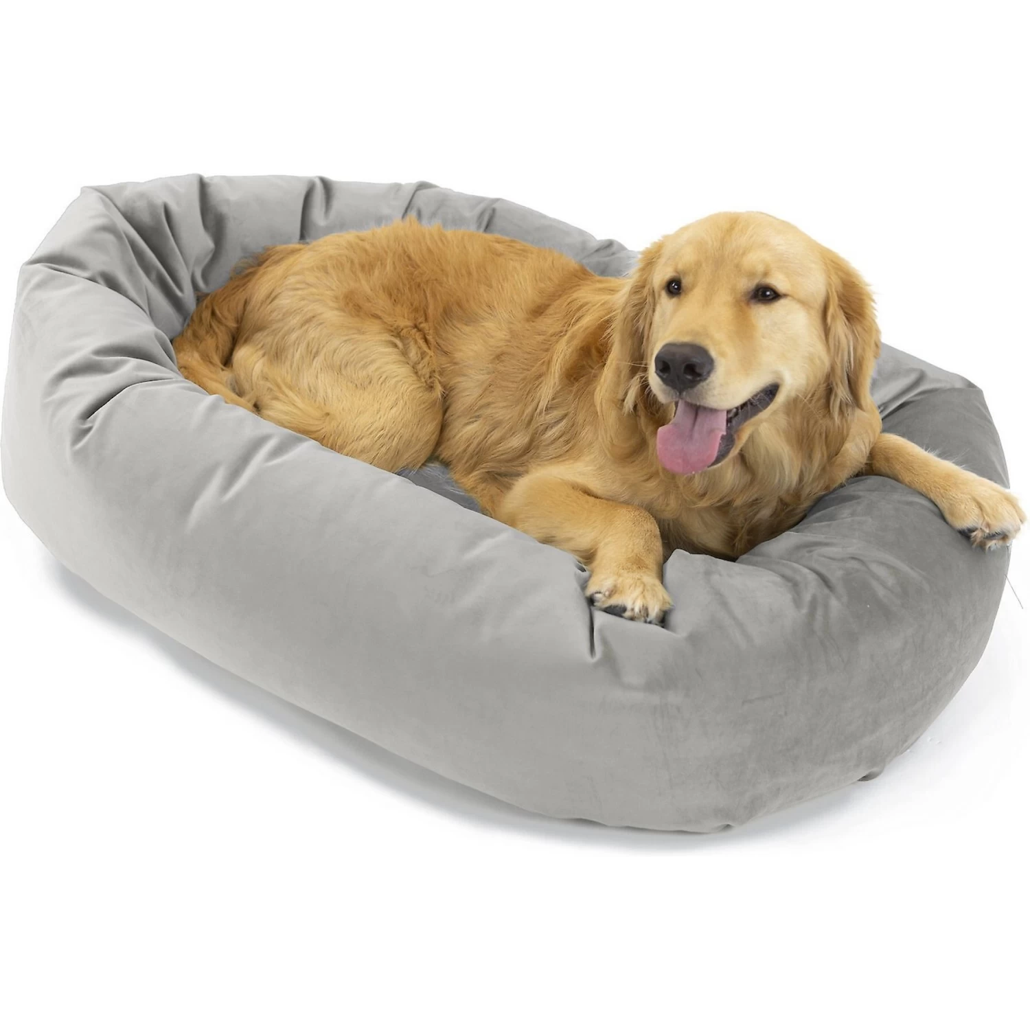 Majestic Pet Velvet Bagel Bolster Dog Bed