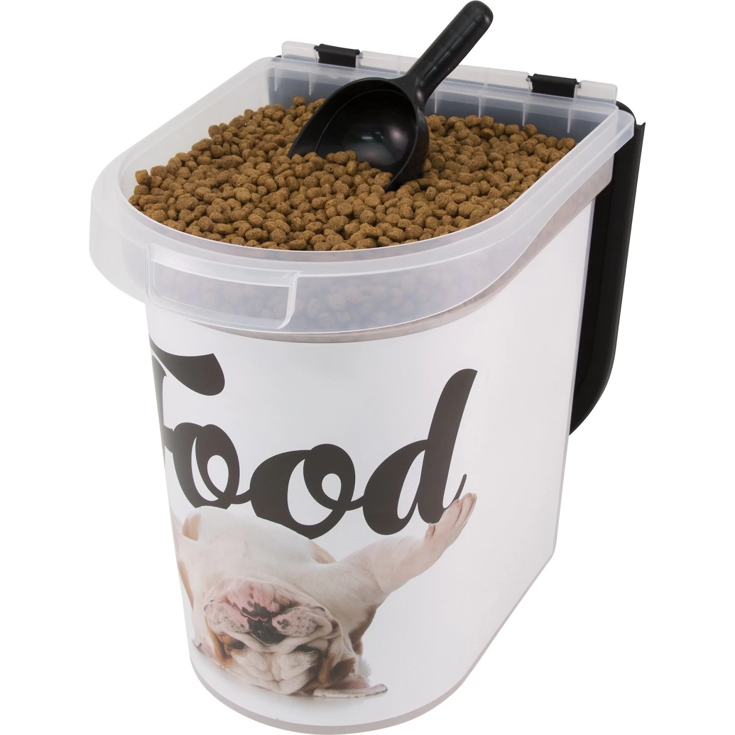 Paw Prints Bulldog Pet Food Storage Container, 26-lb - Image 7