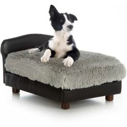 Club Nine Pets Modern Sofa Cat & Dog Bed, Black