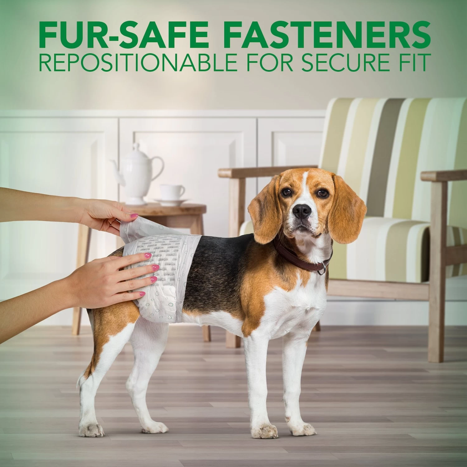 Vet's Best Comfort-Fit Disposable Male Dog Wraps - Image 5