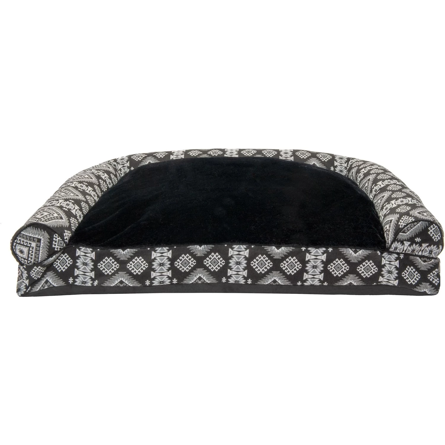 FurHaven Southwest Kilim Bolster Cat & Dog Bed - Image 3