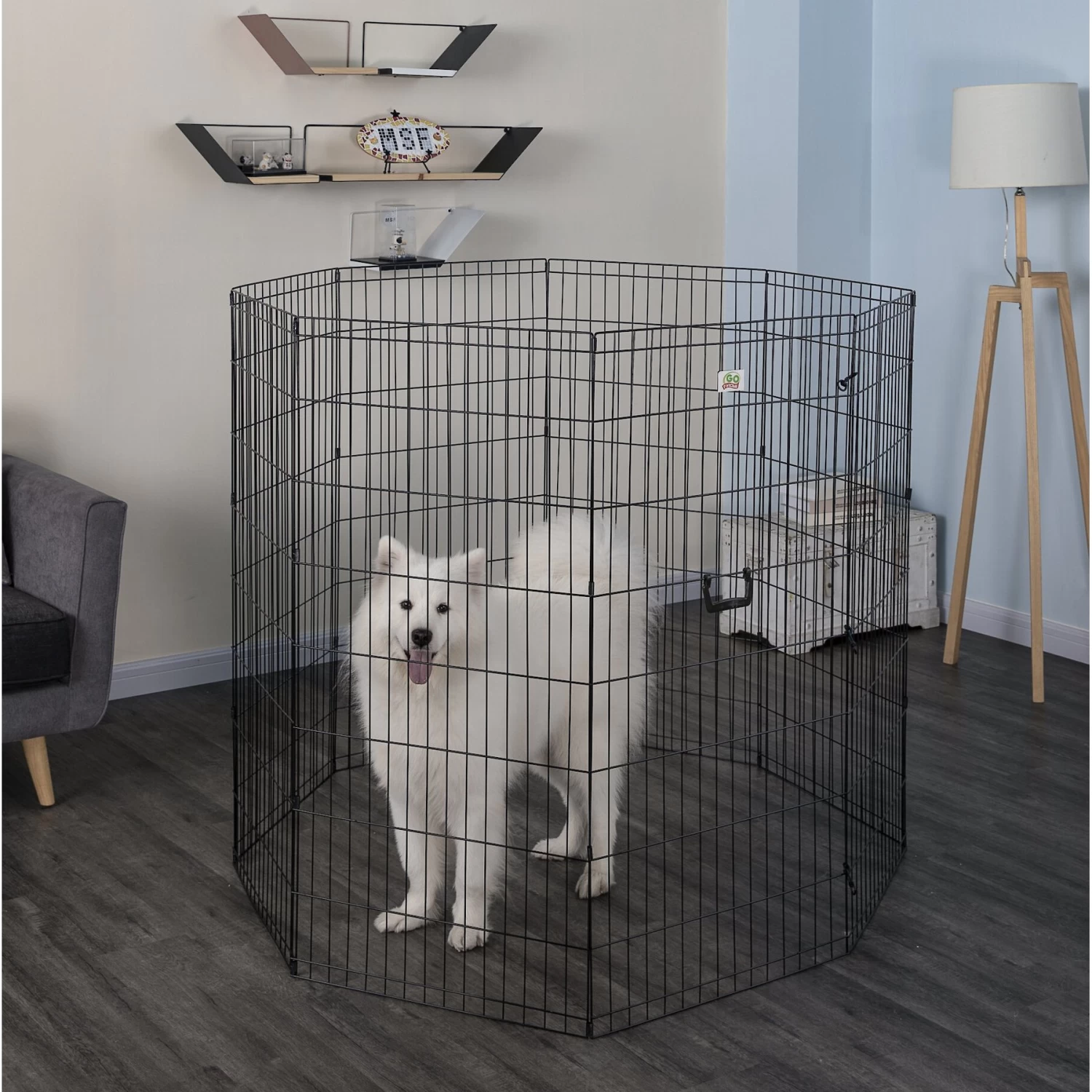 Go Pet Club Foldable Wire Dog Exercise Pen