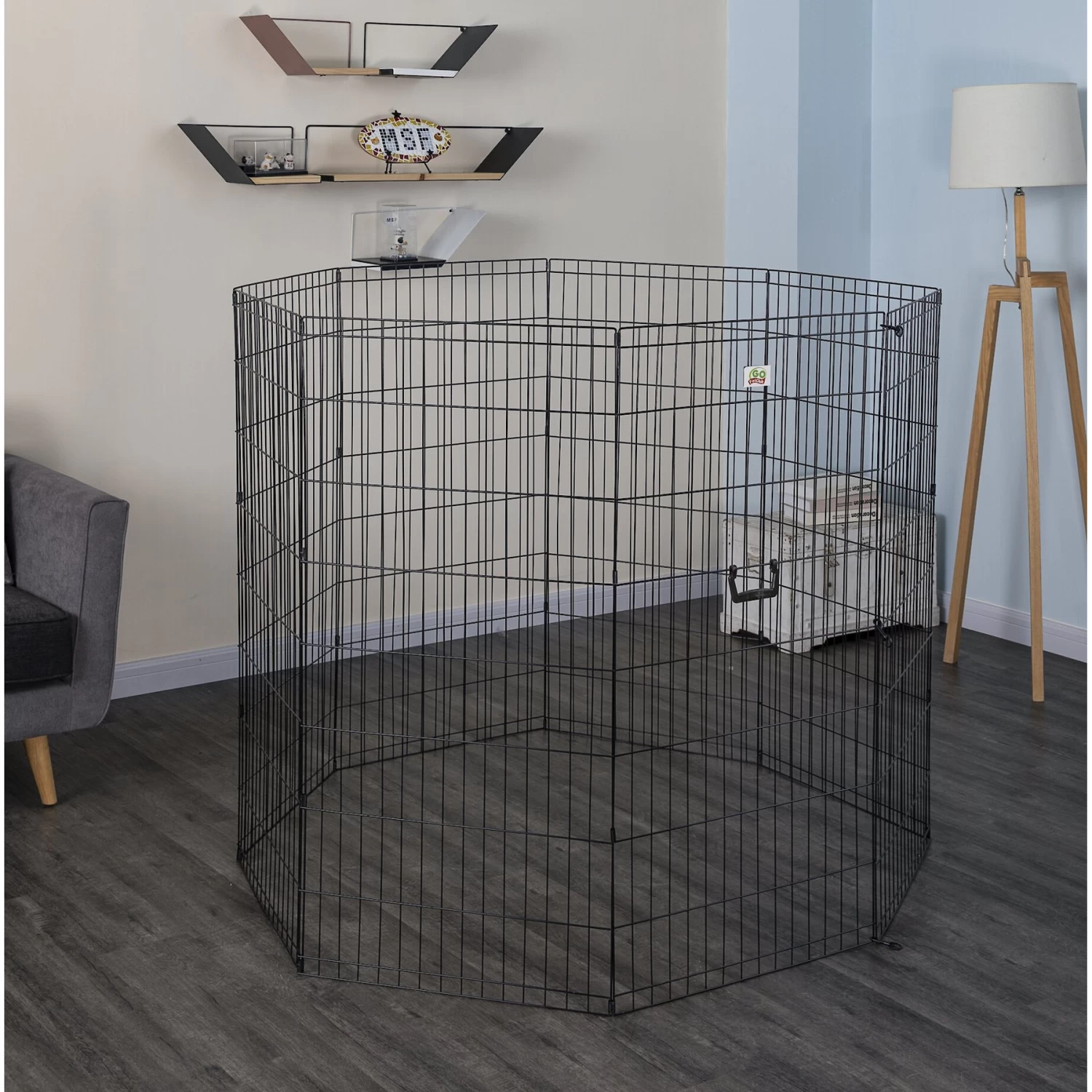 Go Pet Club Foldable Wire Dog Exercise Pen - Image 2