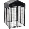 Lucky Dog Uptown Welded Wire Dog Kennel, Cover & Frame