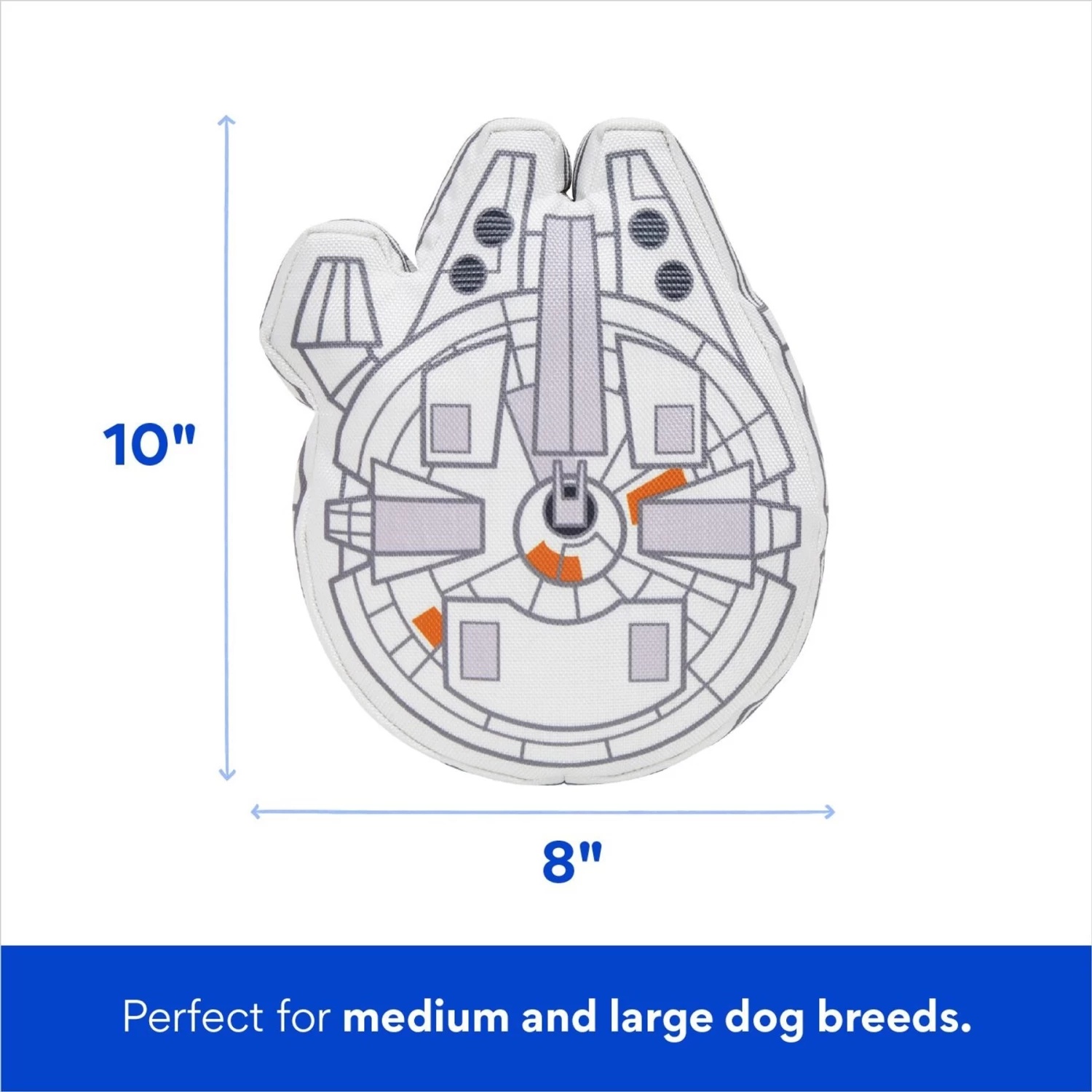 STAR WARS MILLENNIUM FALCON Ballistic Nylon Plush Squeaky Dog Toy - Image 2