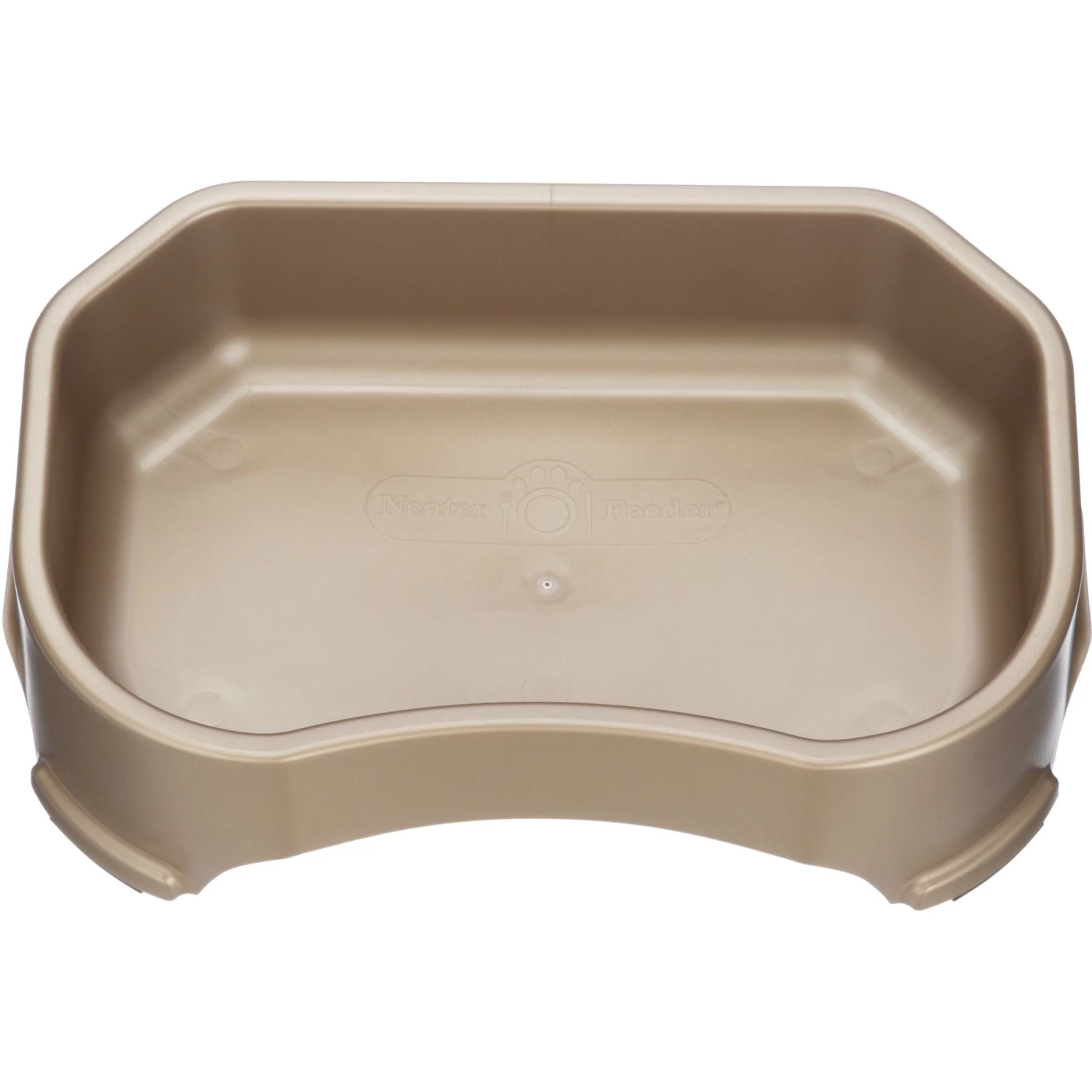 Neater Pets Big Bowl Non-Skid Polypropylene Pet Bowl, Champagne - Image 3