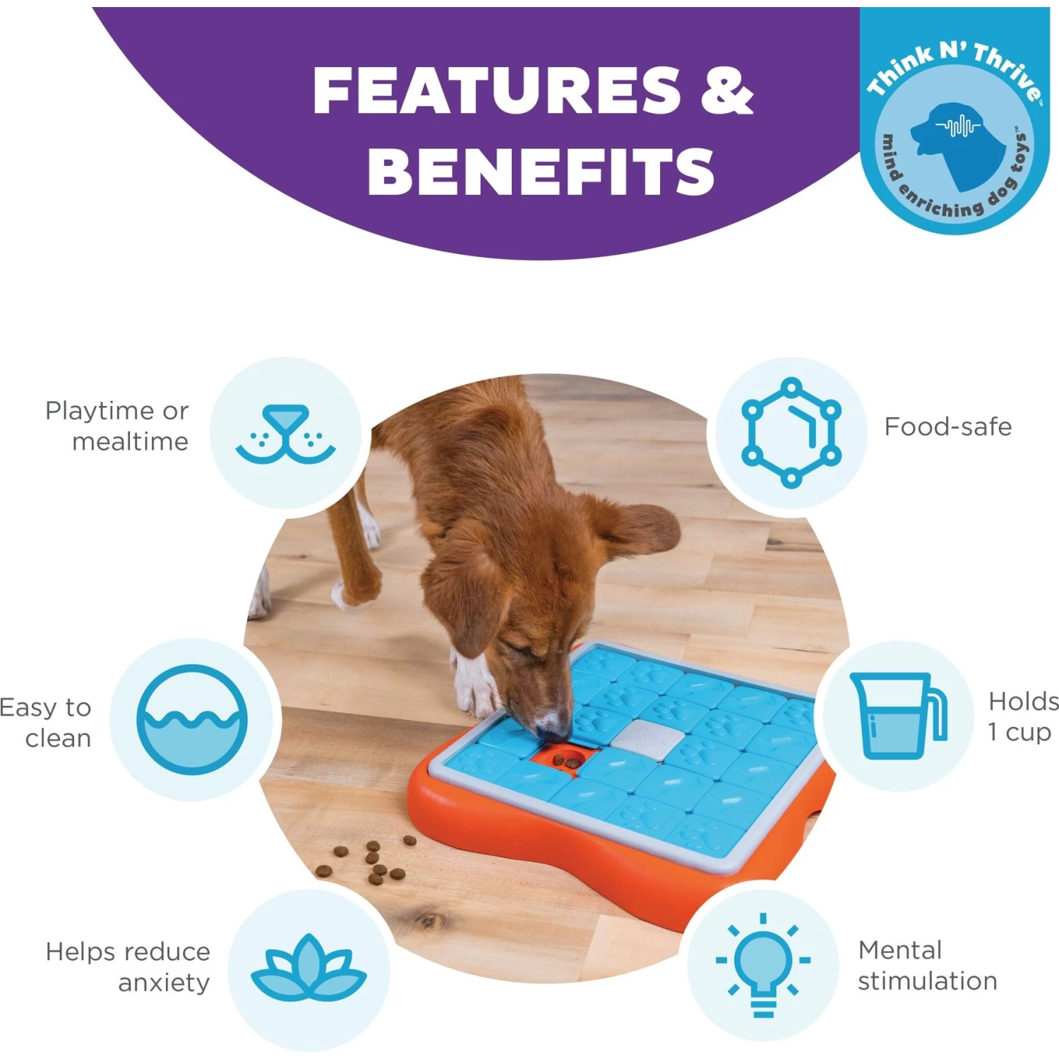 Nina Ottosson By Outward Hound Challenge Slider Dog Toy - Image 2