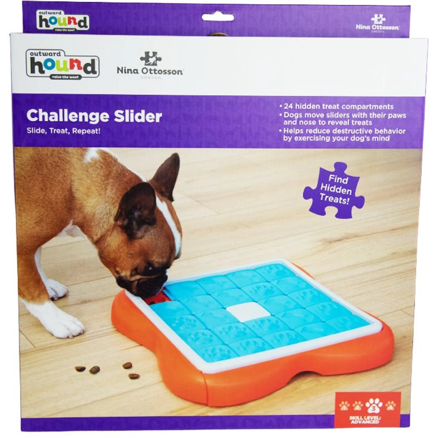 Nina Ottosson By Outward Hound Challenge Slider Dog Toy - Image 7
