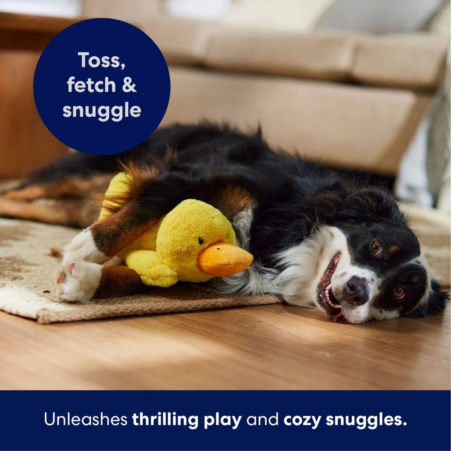 Frisco Duck Plush Squeaky Dog Toy - Image 5