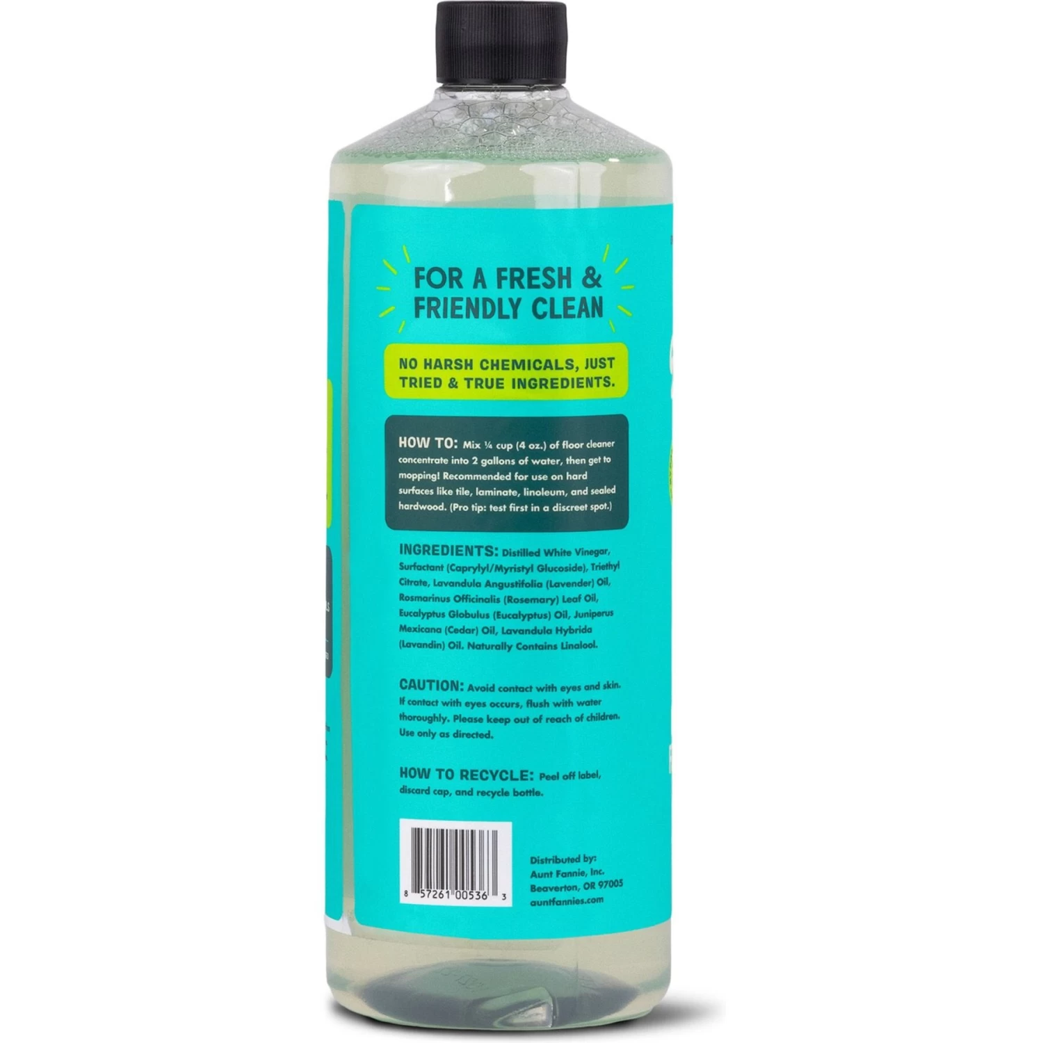 Aunt Fannie's Vinegar Wash Concentrate Eucalyptus Floor Cleaner, 32-oz Bottle - Image 2