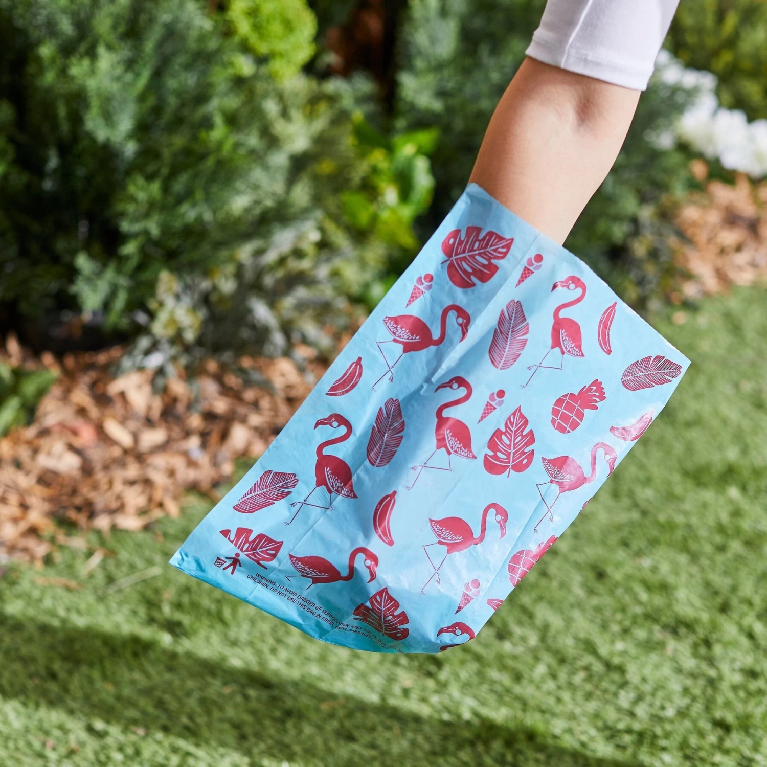 Frisco Flamingos And Foliage Print Dog Poop Bags - Image 5