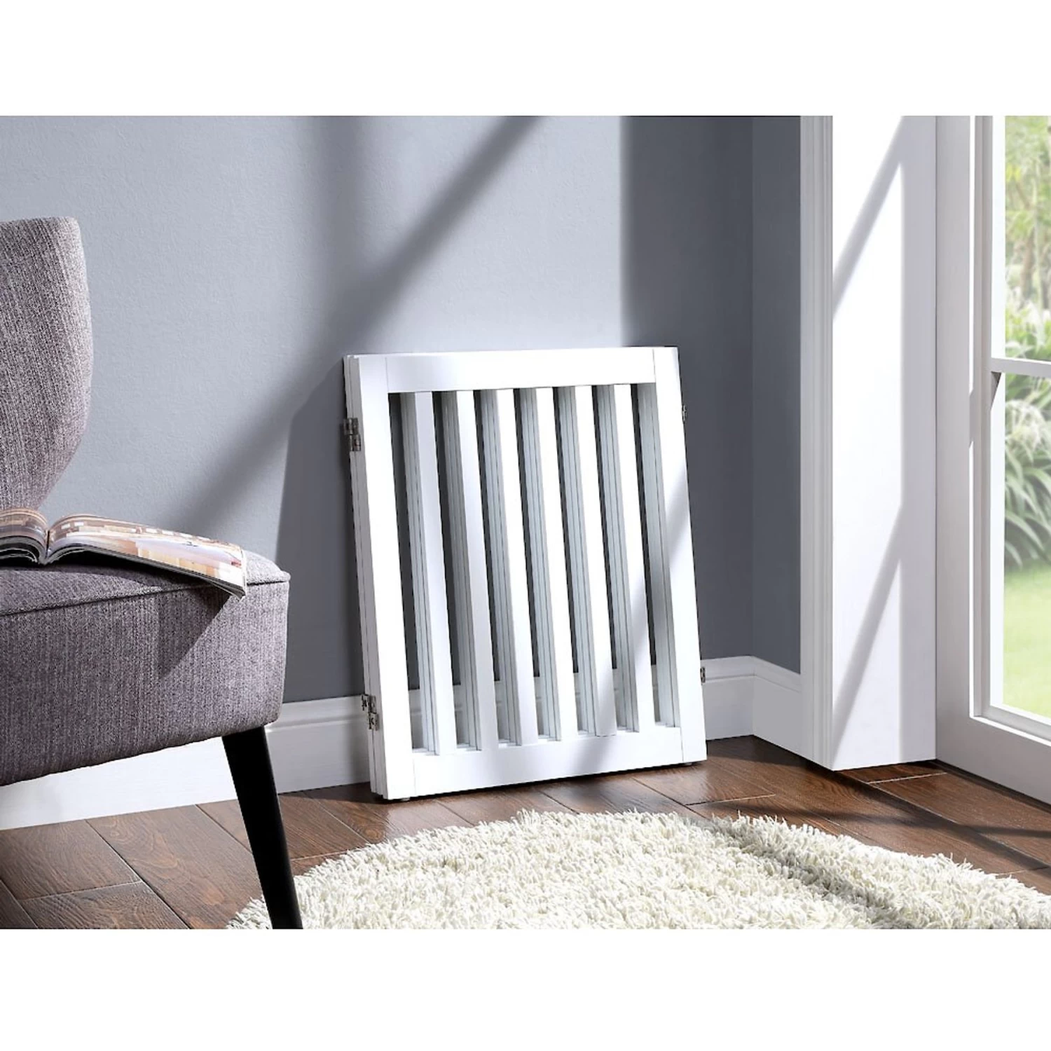 Unipaws 3 Panel Free Standing Dog Gate - Image 2