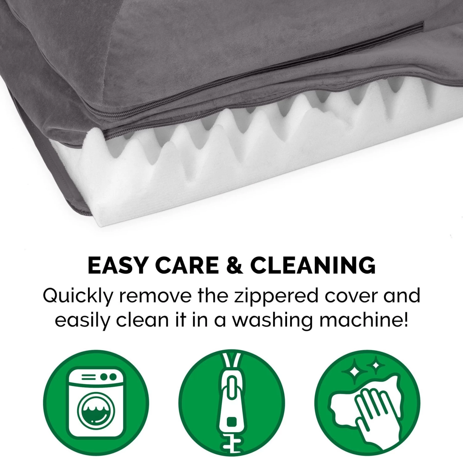 FurHaven Plush Deluxe Chaise Orthopedic Cat & Dog Bed With Removable Cover - Image 9