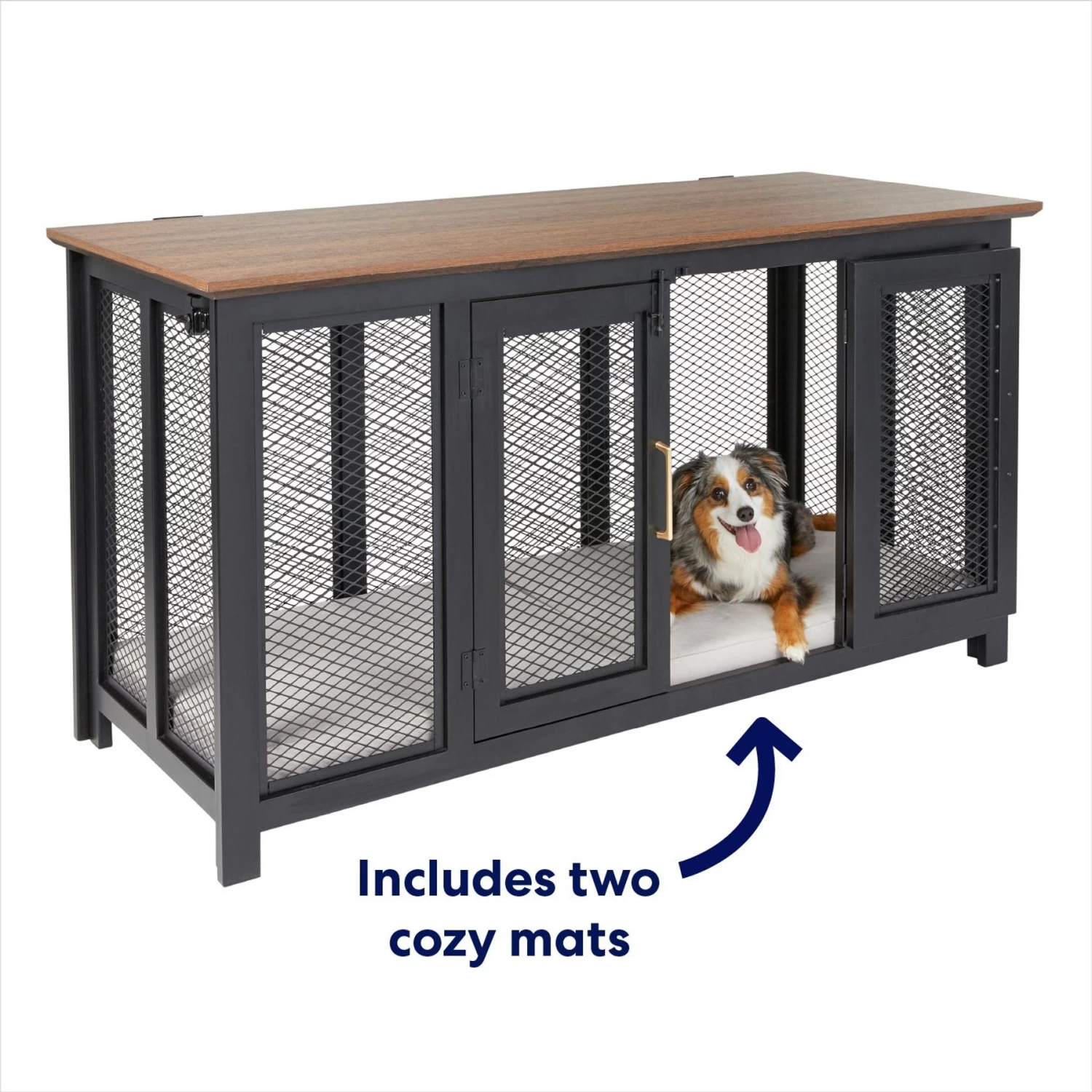 Frisco "Venice" Dog Crate Credenza & Mat Kit - Image 3