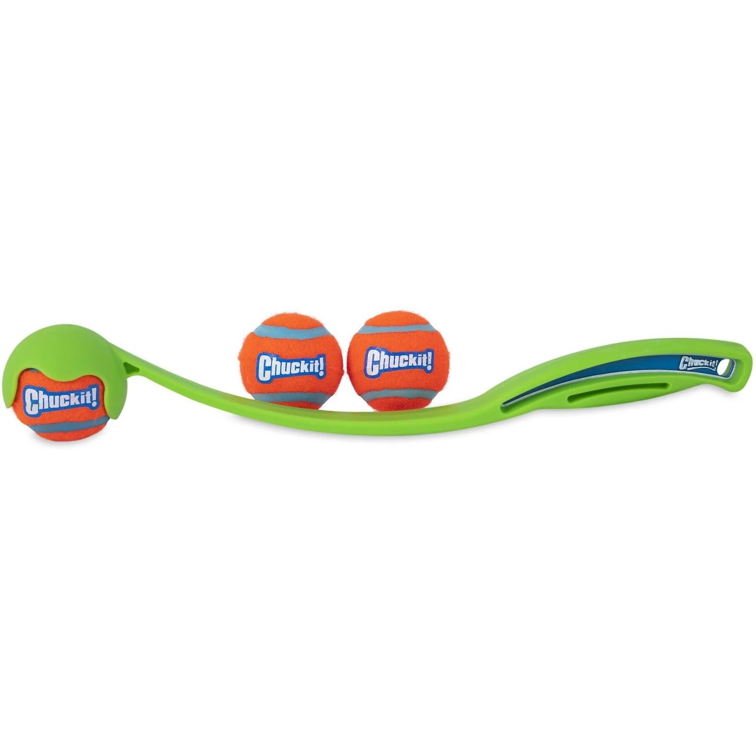 Chuckit! Sport 14S Launcher Tennis Ball Bundle Dog Toy, Small - Image 3