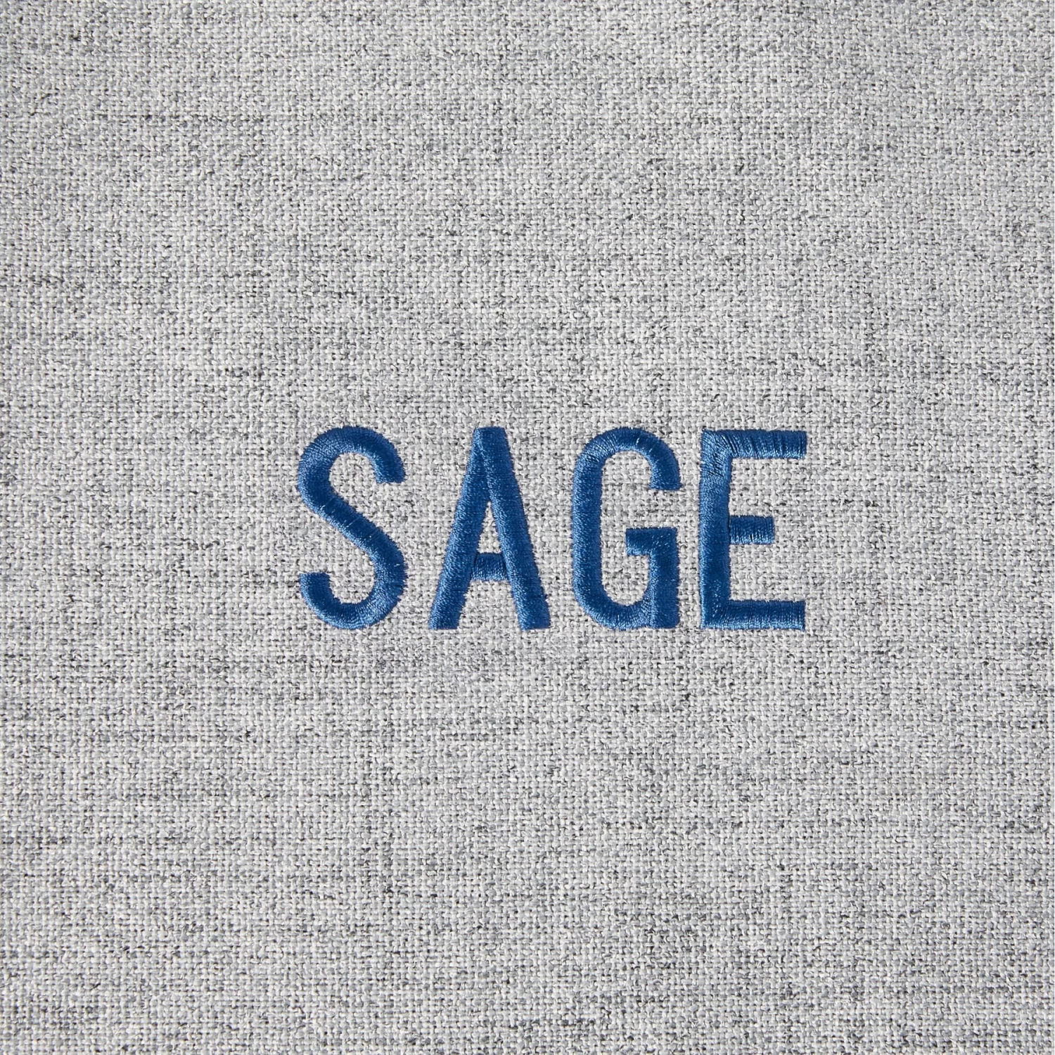 Frisco Faux Linen Corner Personalized Bolster Dog Bed W/Removable Cover, Harbour Blue, L - Image 5