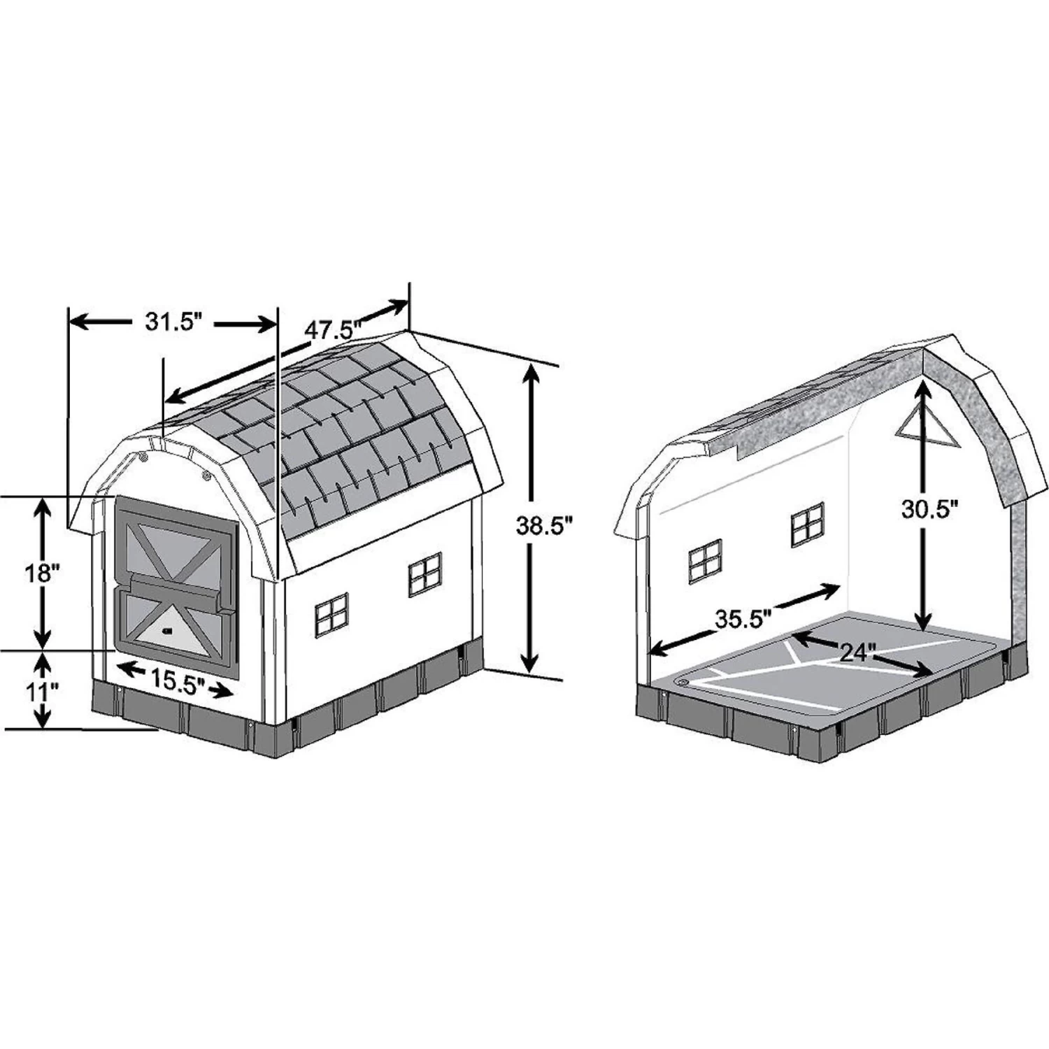 Dog Palace Insulated Heated Dog House - Image 2