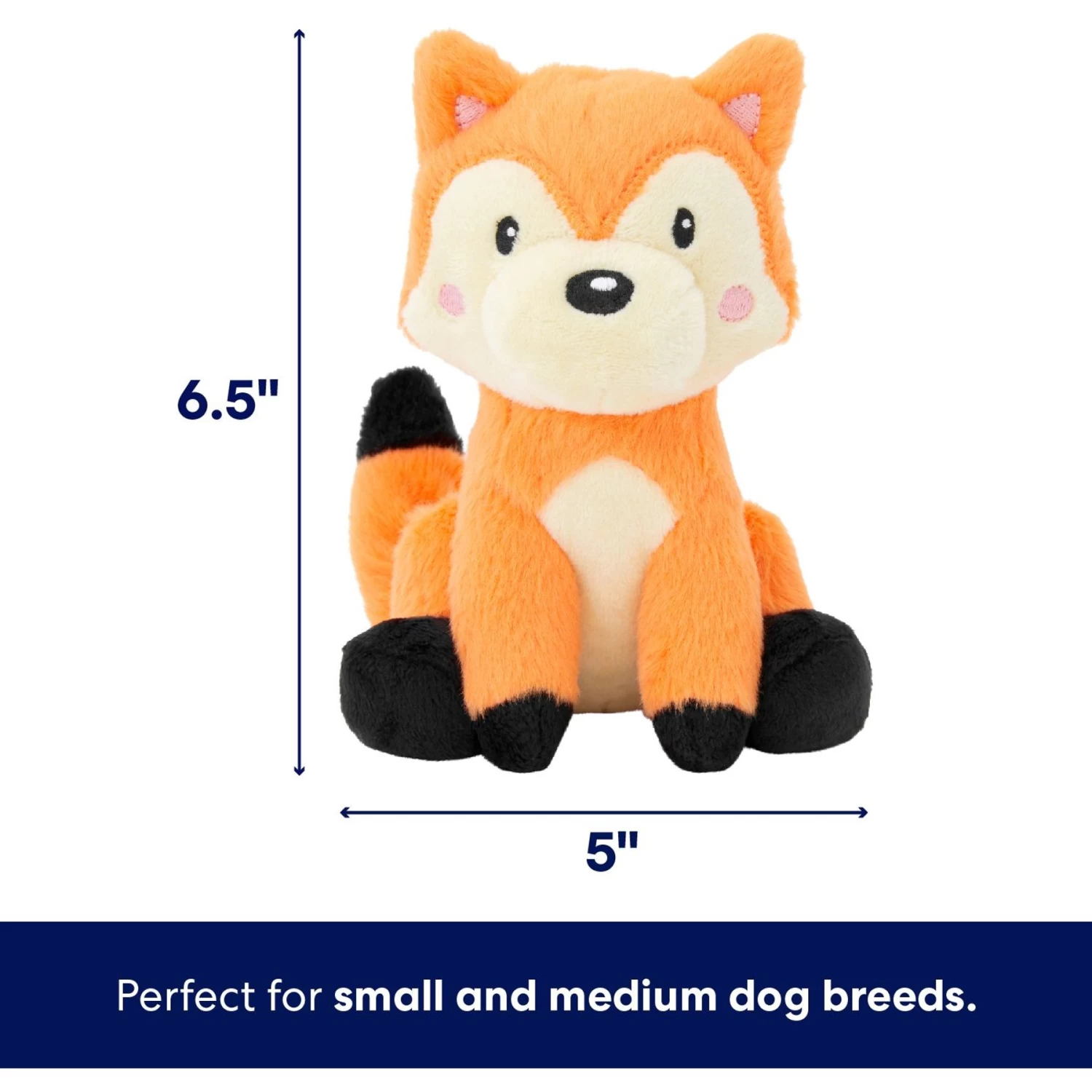 Frisco Camping Fox Plush Squeaky Dog Toy - Image 2