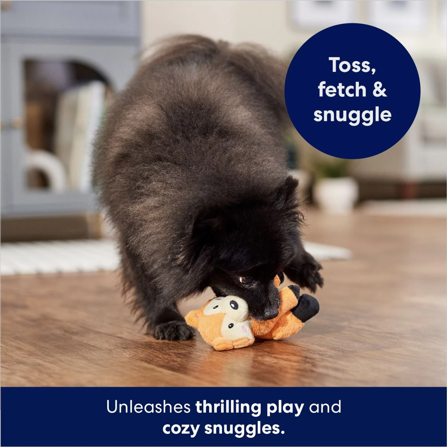 Frisco Camping Fox Plush Squeaky Dog Toy - Image 5