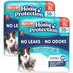Hartz Home Protection Mountain Fresh Scent Odor Eliminating Dog Pads, X-Large