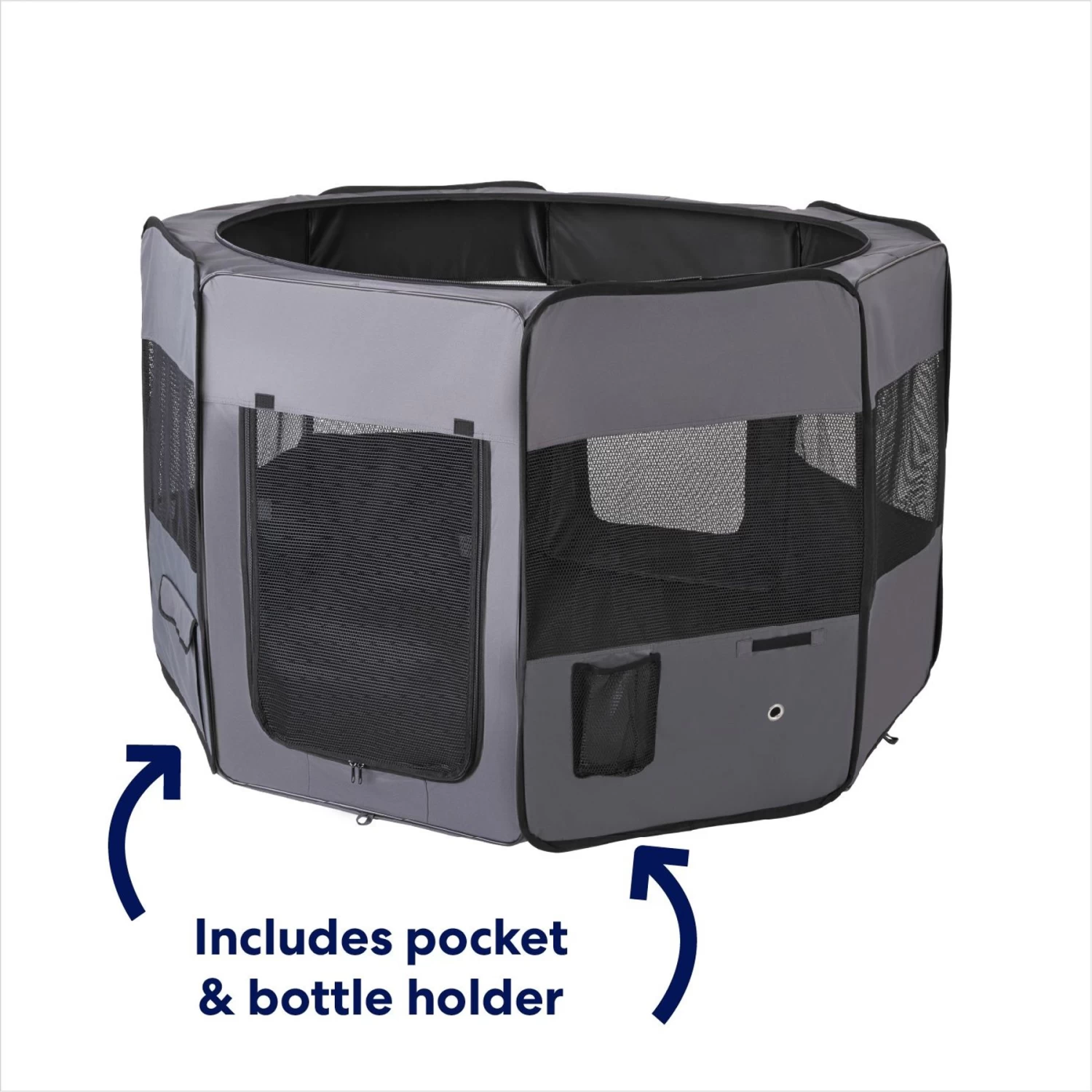 Frisco Soft-Sided Dog, Cat & Small Pet Exercise Playpen - Image 4