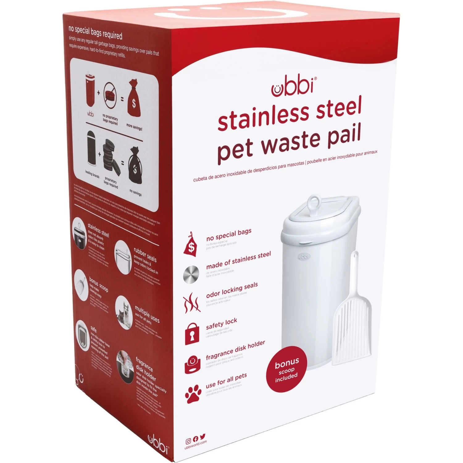 Ubbi® Ubbi Litter Scoop Dog & Cat Waste Pail - Image 4