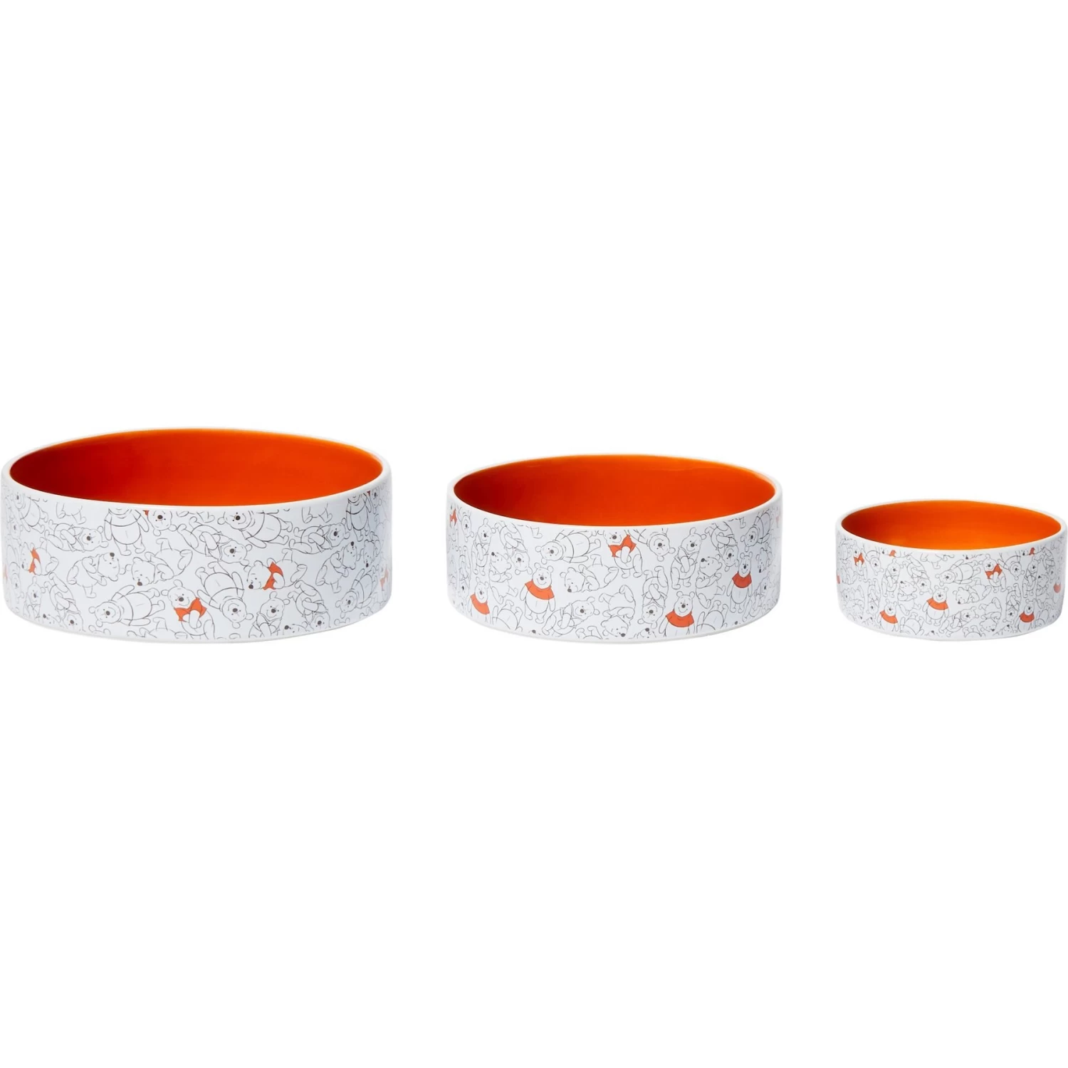 Disney Winnie The Pooh Orange No-Skid Ceramic Dog & Cat Bowl - Image 5