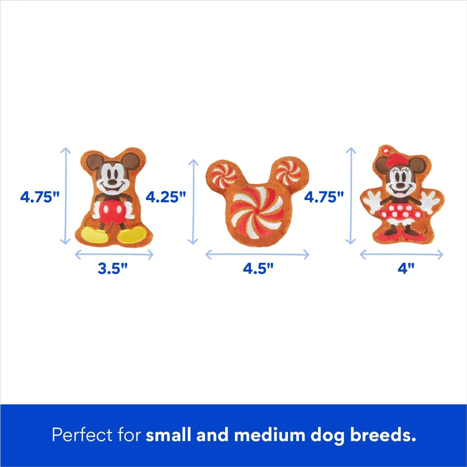 Disney Holiday Mickey & Minnie Mouse Gingerbread House Hide & Seek Puzzle Plush Squeaky Dog Toy - Image 3