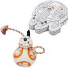 STAR WARS BB-8 Ballistic Nylon Plush Squeaky Dog Toy & STAR WARS MILLENNIUM FALCON Ballistic Nylon Plush Squeaky Dog Toy