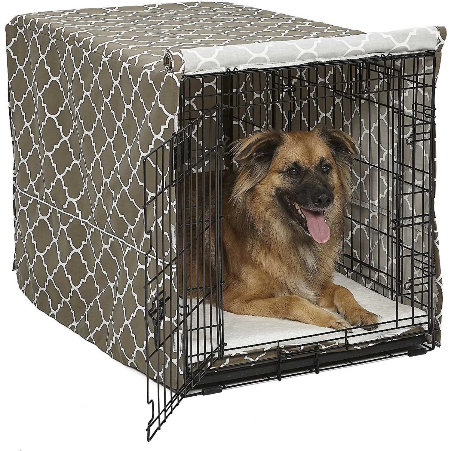 MidWest Quiet Time Ombre Swirl Dog Crate Mat & MidWest Quiet Time Crate Cover - Image 6