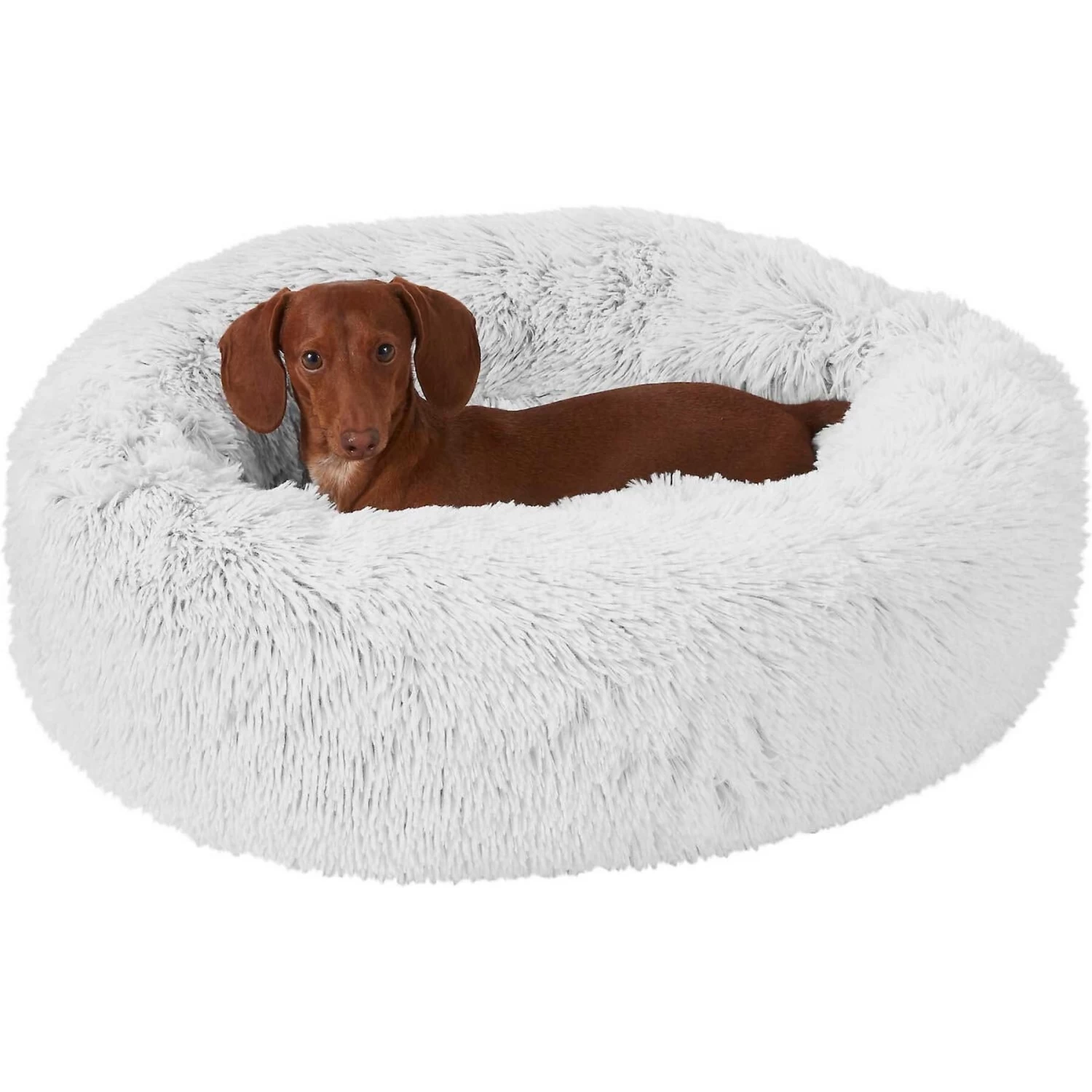 Frisco Eyelash Cat & Dog Bolster Bed & Frisco Eyelash Cat & Dog Blanket - Image 2