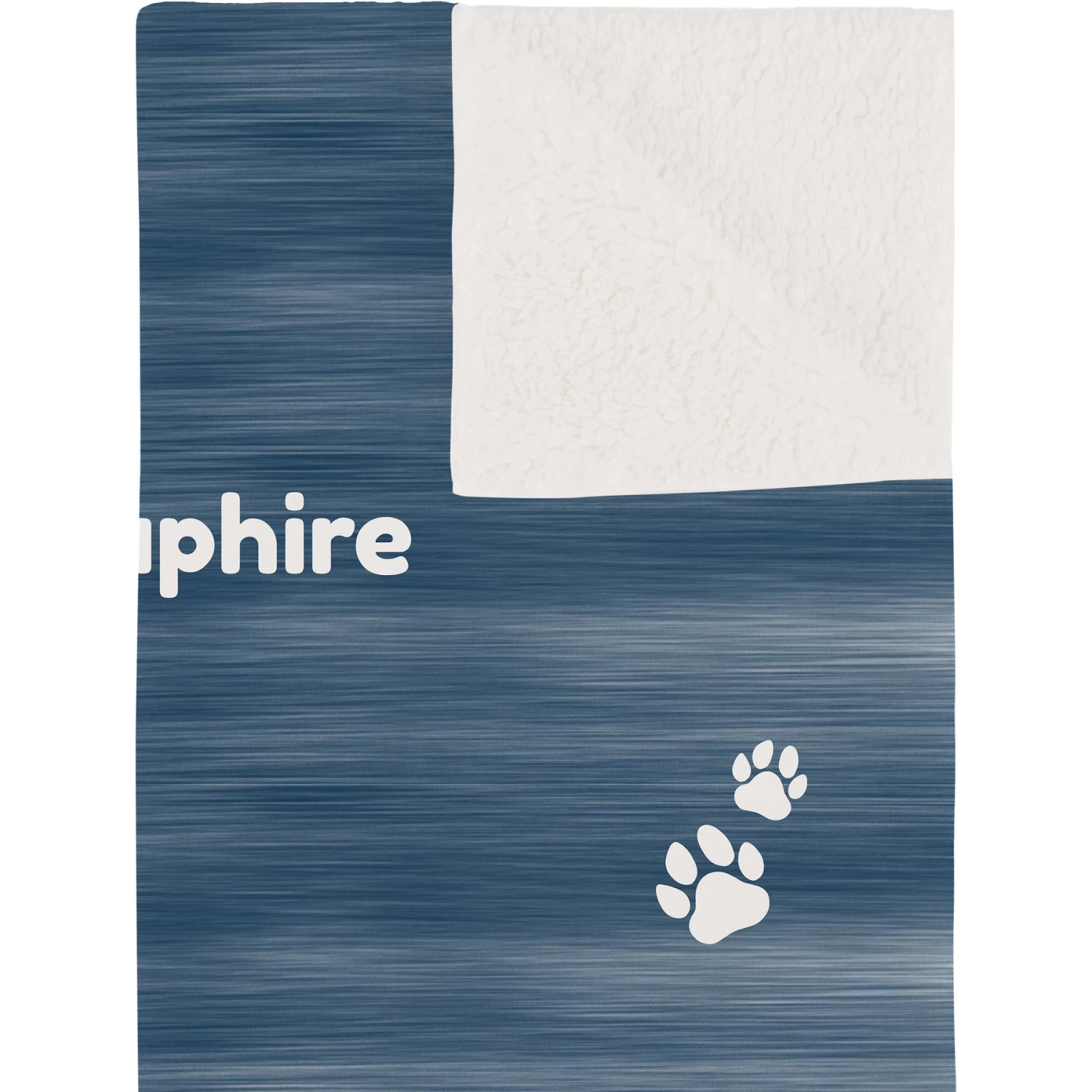 Frisco Personalized Heathered Sherpa Cat & Dog Blanket, 30" X 40" - Image 3
