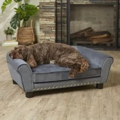 Enchanted Home Pet Charley Sofa Cat & Dog Bed With Removable Cover