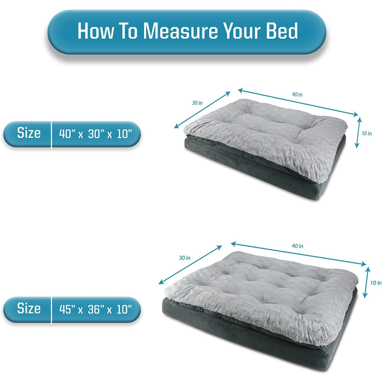 Canine Creations Orthopedic Pillow Topper Dog Bed - Image 2