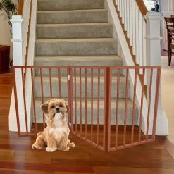 Pet Adobe 3-Panel Freestanding Folding Dog & Cat Gate